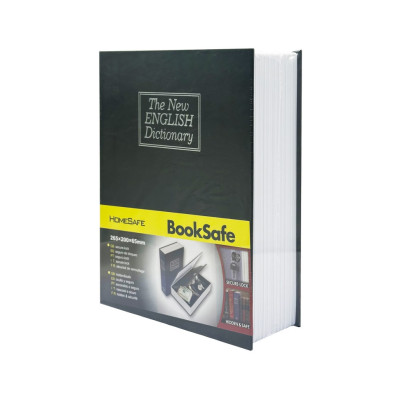 Сейф-книга з ключем для зберігання KBS-803(Black) велика 265х20х65 см